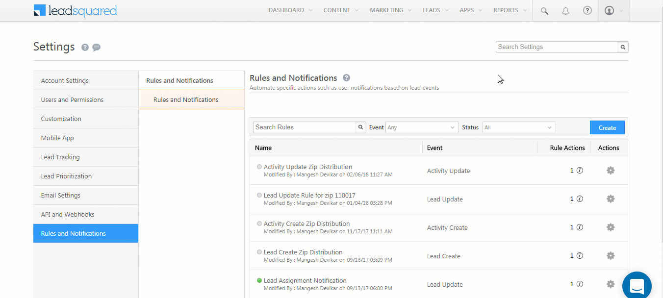 Calling Lapps from rules and notifications